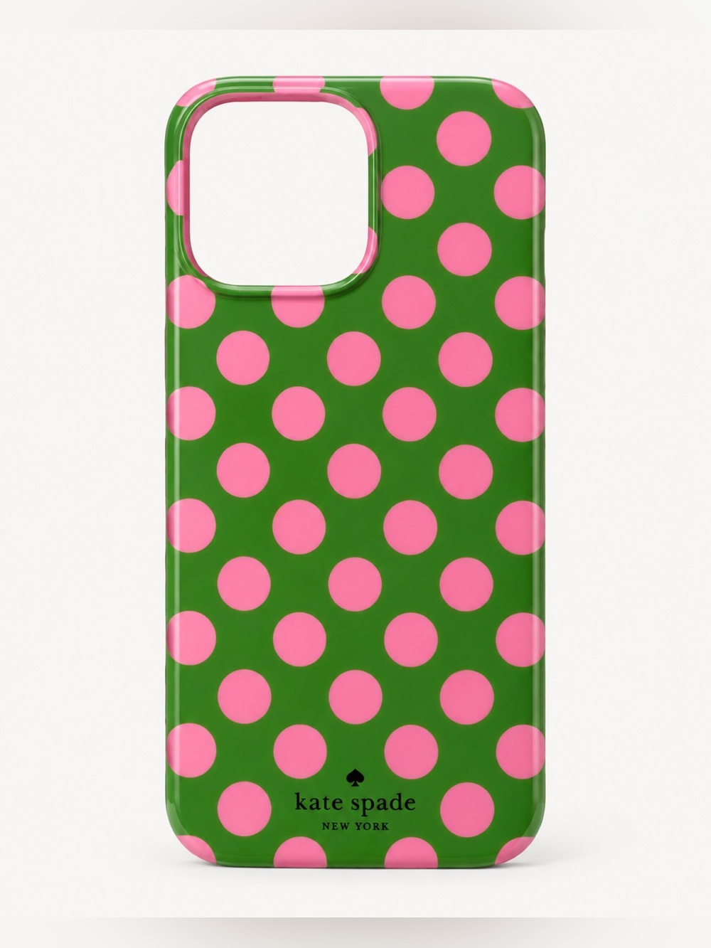 Kate Spade New York iPhone 16 Pro Max Green Pink Polka Dot MagSafe Case